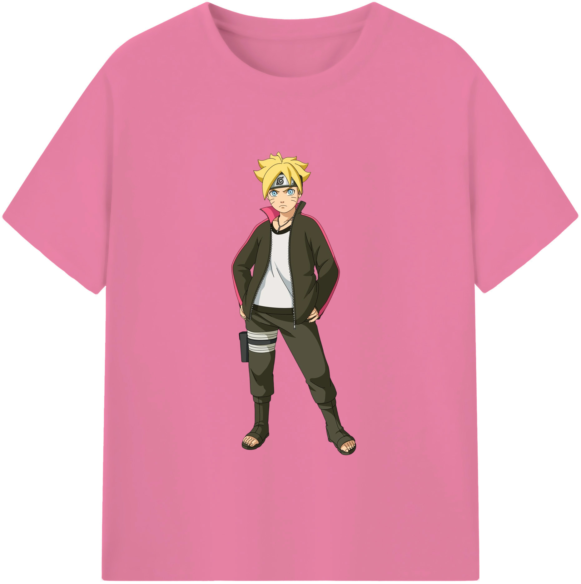 （画像用） NARUTO -ナルト- うずまき ボルト Uzumaki Boruto 綿100％半袖Tシャツ（フロントプリント）